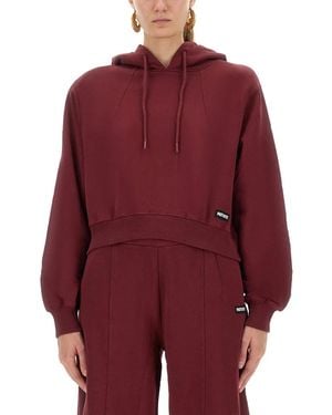 ROTATE BIRGER CHRISTENSEN Terry Back Hoodie - Red