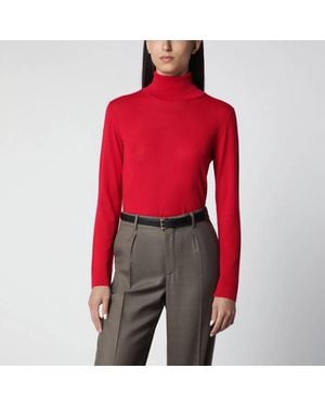 Rohe Fineknit Wool And Cashmere Turtleneck - Red