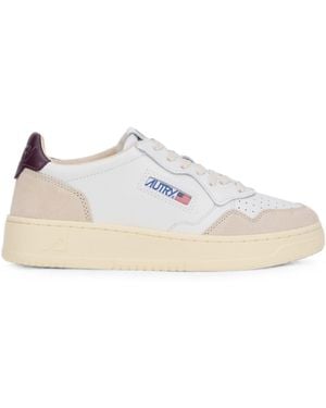 Autry Cow Leather Sneakers - White