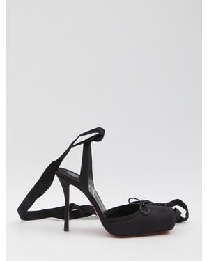 Christian Louboutin Cassia Lace Up Pumps - White