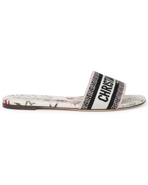 Dior Chic Cotton Flats For - White