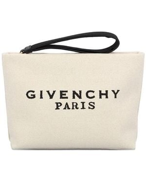 Givenchy Logo Cotton Pouch - Natural