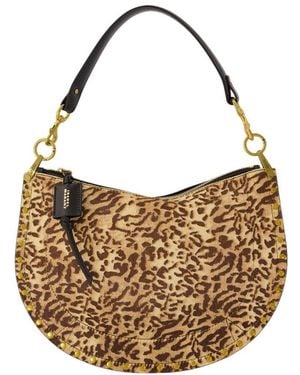 Isabel Marant Oskan Soft Zip Clutch - Brown
