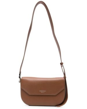 Emporio Armani Leather Crossbody Bag - White