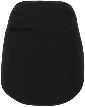 Courreges 'Circle Satin' Skirt - Black
