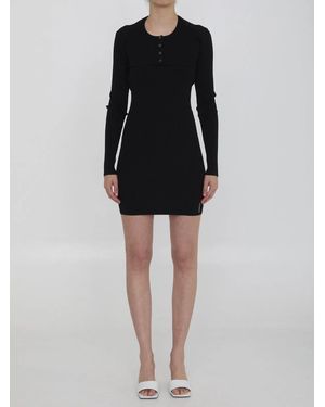 Alexander Wang Twin-Set Dress With Cropped Cardigan - Black