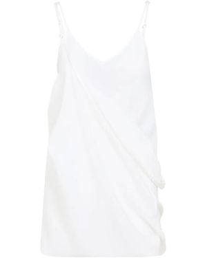 MM6 by Maison Margiela Silk Mini Dress - White