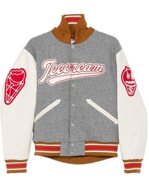 BBCICECREAM Logo Bomber Jacket - Gray