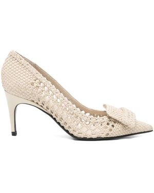 Sergio Rossi Leather Pumps - White