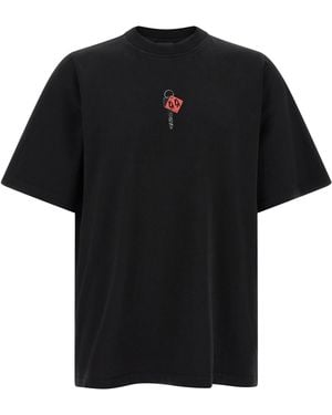 44 LABEL T-Shirt With Padlock Print - Black