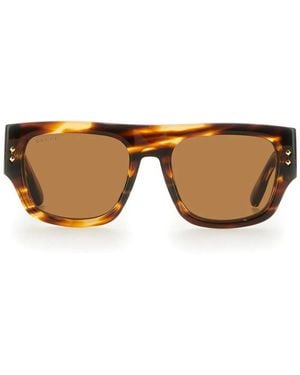 Gucci Square Sunglasses - Brown