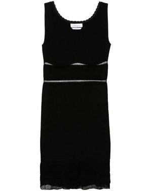 Blumarine Knit Tank Top Dress - Black