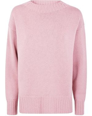 Drumohr Long Sleeve Crew Neck Aweater - Pink