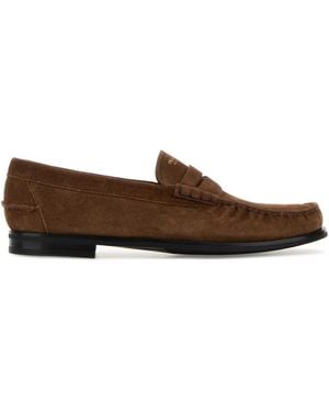 Prada Suede Loafers - Brown