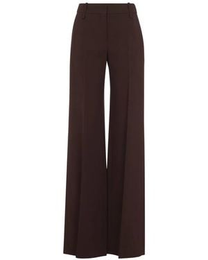 Ermanno Scervino Chestnut Wide Leg Trousers - Brown