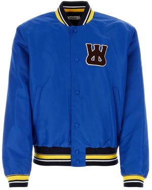 Wales Bonner Electric Nylon Sorbonne 56 Bomber Jacket - Blue