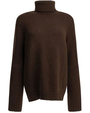 Semler Cashmere Turtleneck Jumper - Brown