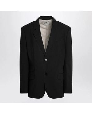 Ami Paris Singlebreasted Wool Jacket - Black
