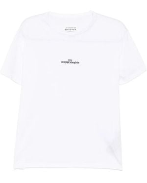 Maison Margiela Cotton T-Shirt Polo - White