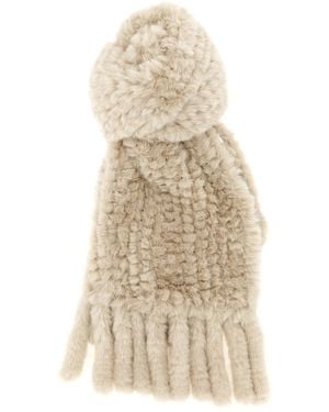 Pinko Fur Scarf - Natural
