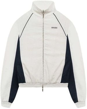 Rhude Ramona Piping Track Jacket - White
