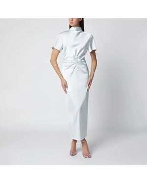 ROTATE BIRGER CHRISTENSEN Ice Flow Ruched Midi Dress - White