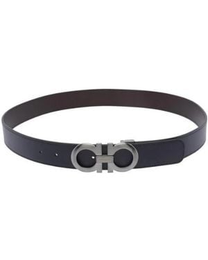 Ferragamo Leather Belt - Black
