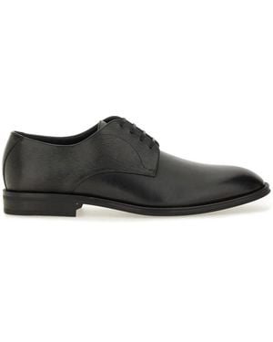 BOSS Leather "Derby" Loafer - Black
