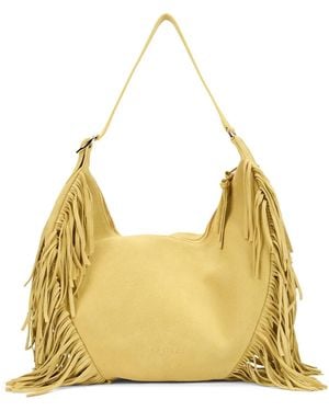 Orciani Isla Suede Bag With Fringes - Metallic