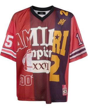 Amiri "Spliced Oversized" Tee - Red