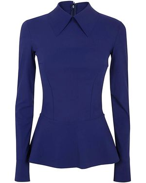 Chiara Boni Asym Top Jersey - Blue