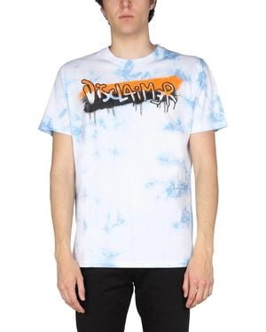 DISCLAIMER Logo Print T-Shirt - White