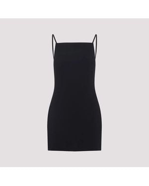 Givenchy Square-Neck Spaghetti-Strap Mini Dress - Black