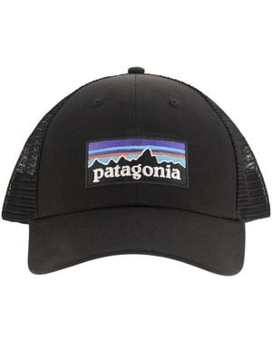 Patagonia Hat With Embroidered Logo On The Front - Black