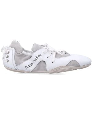 Acne Studios Leather Lace-Up Shoes - White