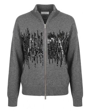 Peserico Round Neck Jumper - Grey