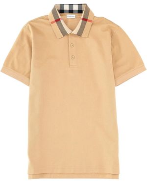 Burberry Cotton T-Shirt - Natural