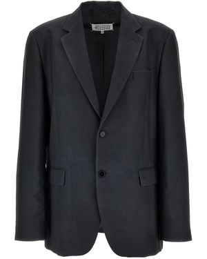 Maison Margiela Mohair Wool Blazer - Black