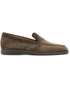 Santoni Suede Loafers - Brown