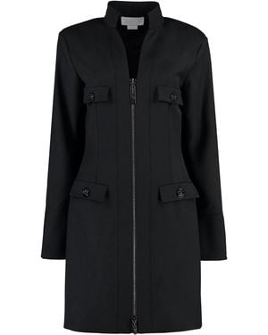 Genny Wool-Blend Dress - Black