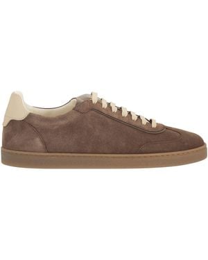 Brunello Cucinelli Suede Sneakers - Brown