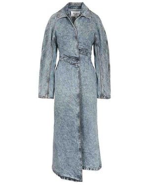 Alaïa Alaia Spiral Trench - Blue