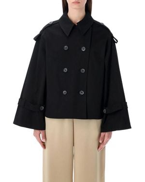 By Malene Birger Alisandra Oversized Trench Jacket - Black