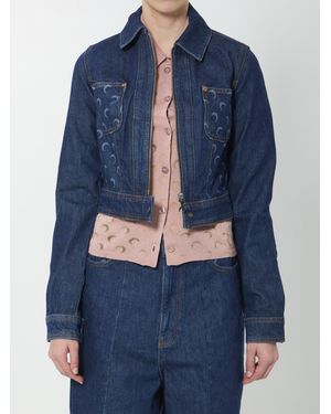 Marine Serre Midnight Trucker Jacket - Blue
