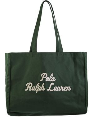 Polo Ralph Lauren Embroidered Canvas Tote - Green