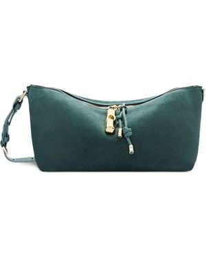 Furla Toni Suede Calf Leather Bag - Green