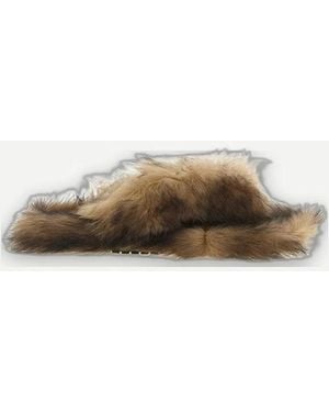 Dolce & Gabbana Dolce & Gabbana Sheepskin Sandals - Natural