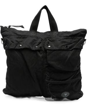 C.P. Company C.P.Company Lens-Detail Multi-Pocket Tote Bag - Black