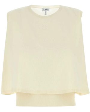 Loewe Sleeveless Sweater - Natural