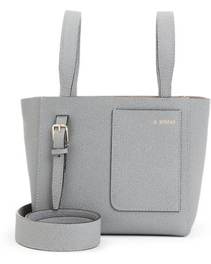 Valextra Bucket Mini Bag - Gray